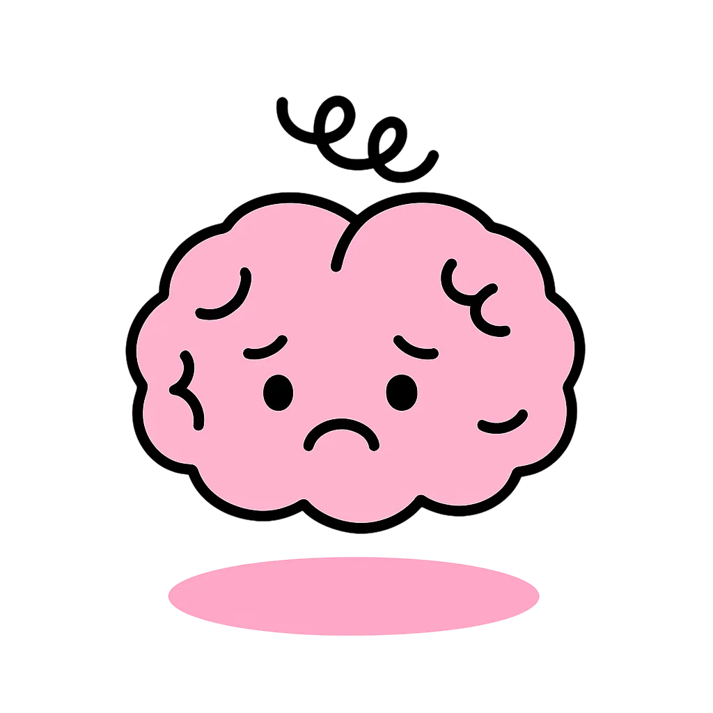 Illustration of a stressed out brain